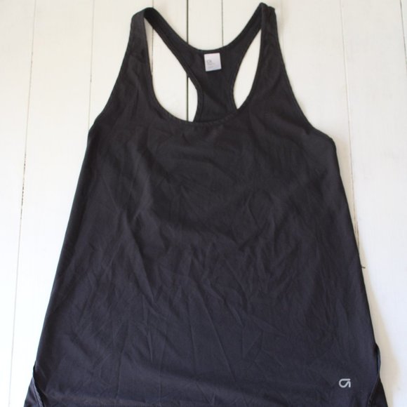 Black Lightweight Racer Back Running Tank, GAP - Picture 2 of 6